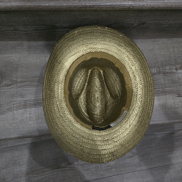 Morgan Taylor gold straw hat made in Italy - Picture 4 of 7